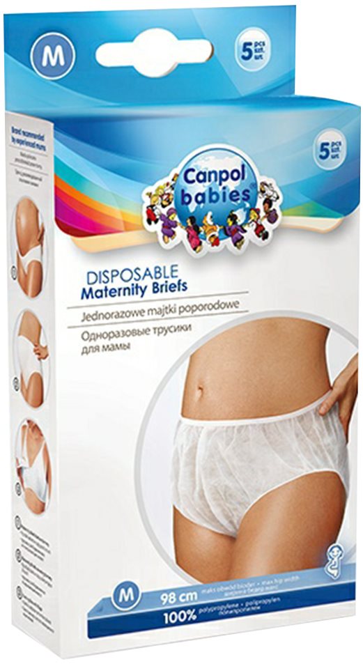 CANPOL BABIES Jednorazové nohavičky M, 5ks Popôrodné nohavičky