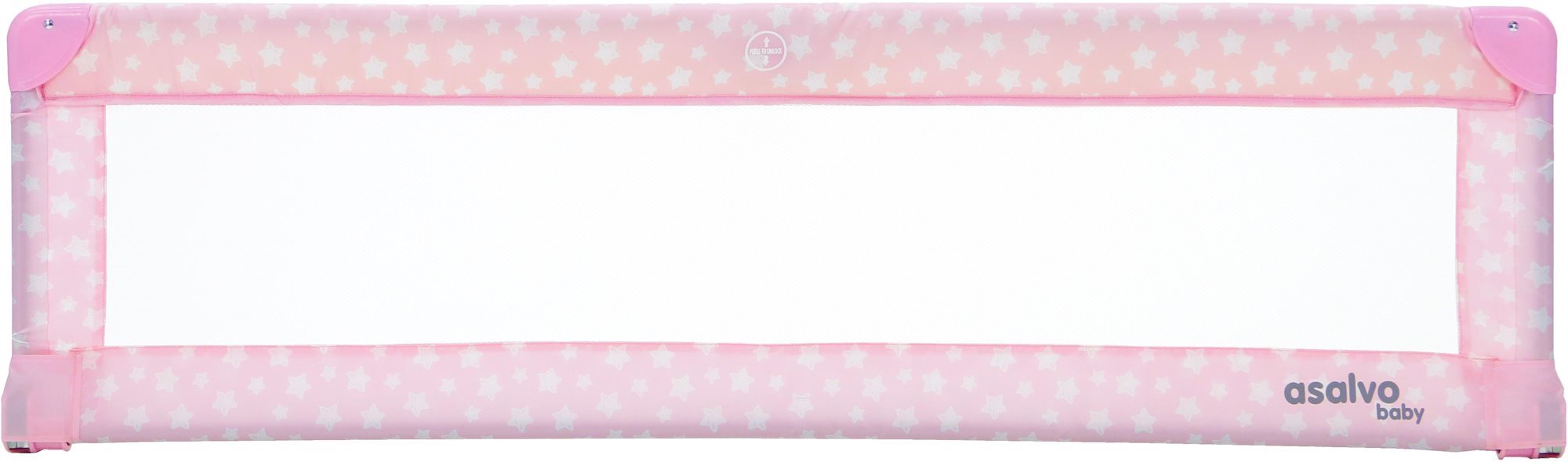 ASALVO Zábrana k posteli 150 cm stars pink Detská zábrana