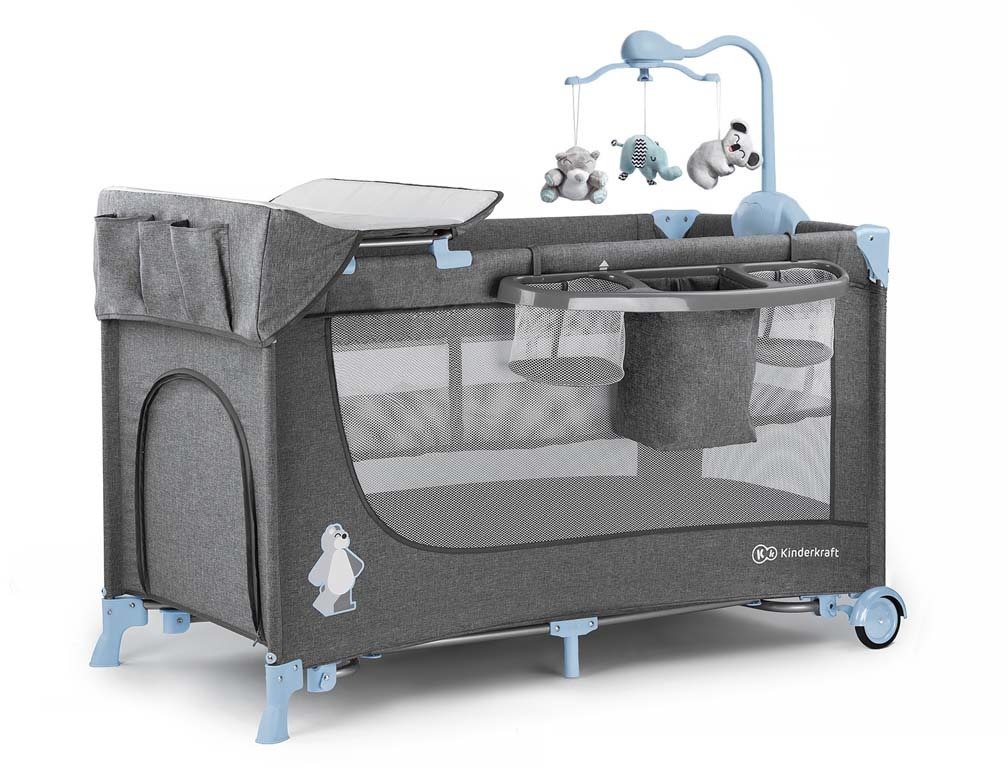 Kinderkraft Joy Blue Cestovná postieľka