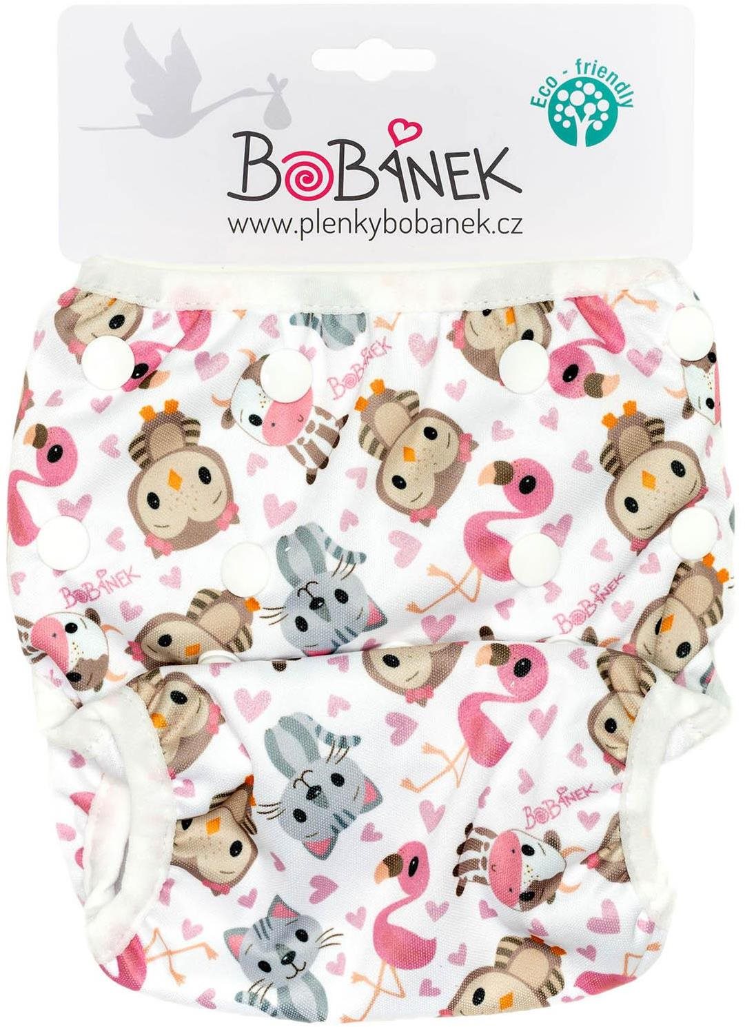 Bobánek Rostoucí plavky pro miminka Růžová zvířátka Plenkové plavky