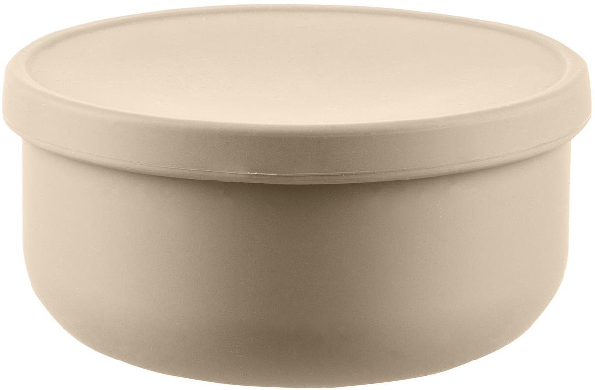 Zopa tál fedővel Sand Beige Gyerektányér