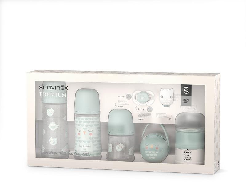 Suavinex Premium novorodenecký set Bonhomia zelený Štartovacia sada...