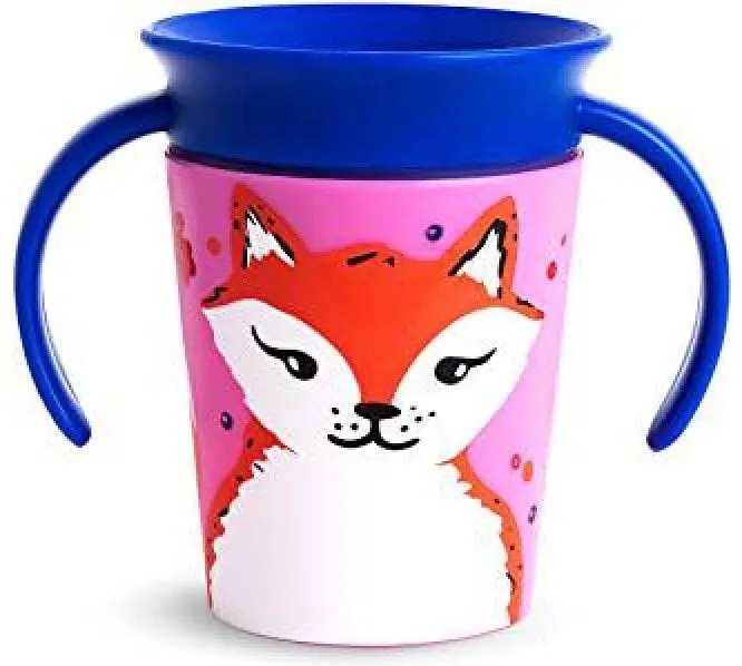 Munchkin Juniorský hrnček WildLove 360° s uškami 177 ml líška...