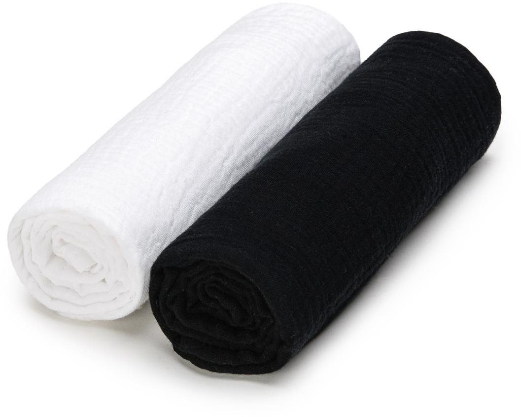T-tomi Bio Mušelínové plienky Black + White Látkové plienky