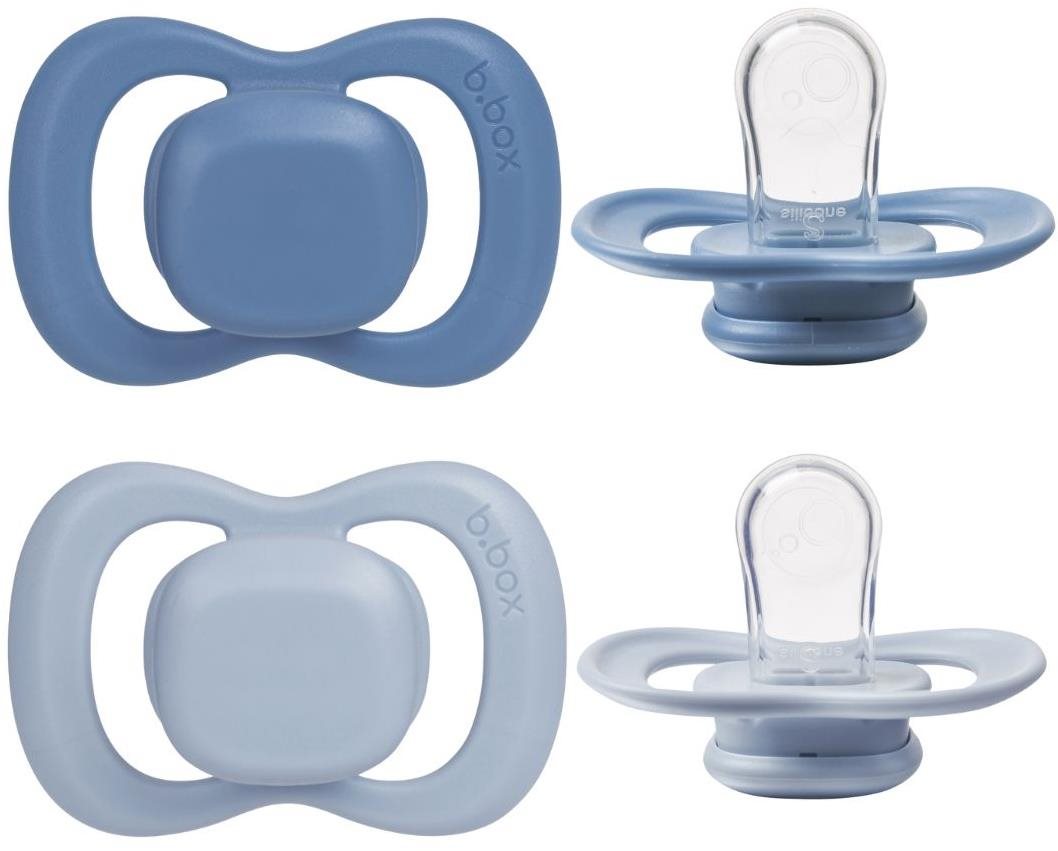 B.Box Cumlíky silikónové 0 – 6m 2 ks ocean/sky Cumlík