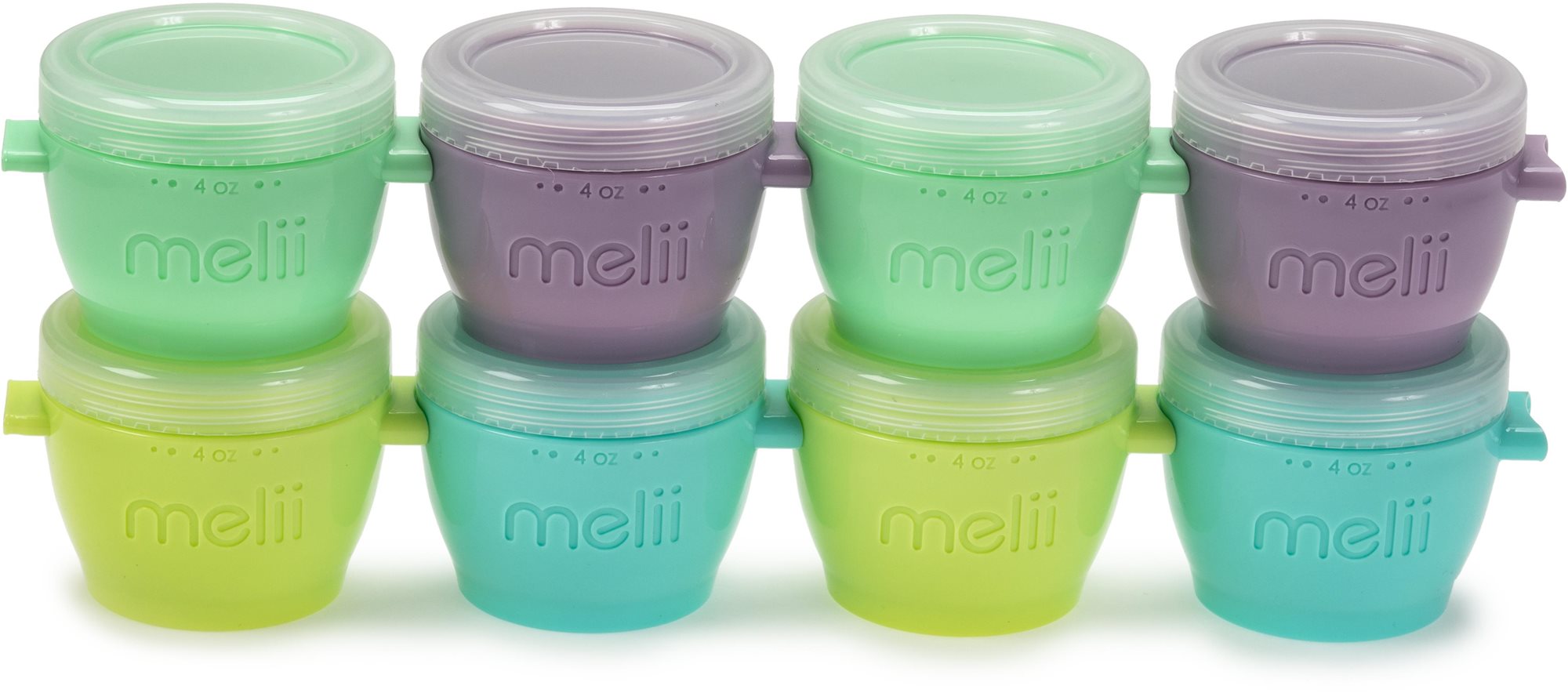 Melii Ételtároló poharak Snap&Go 118 ml - 8 db Ételtároló doboz szett