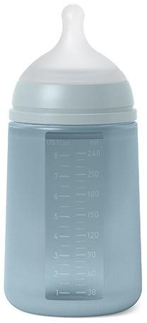 Suavinex Colour Essence M 240 ml modrá Dojčenská fľaša