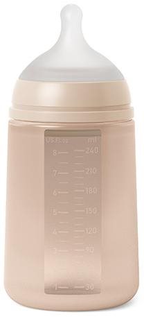 Suavinex Colour Essence M 240 ml ružová Dojčenská fľaša