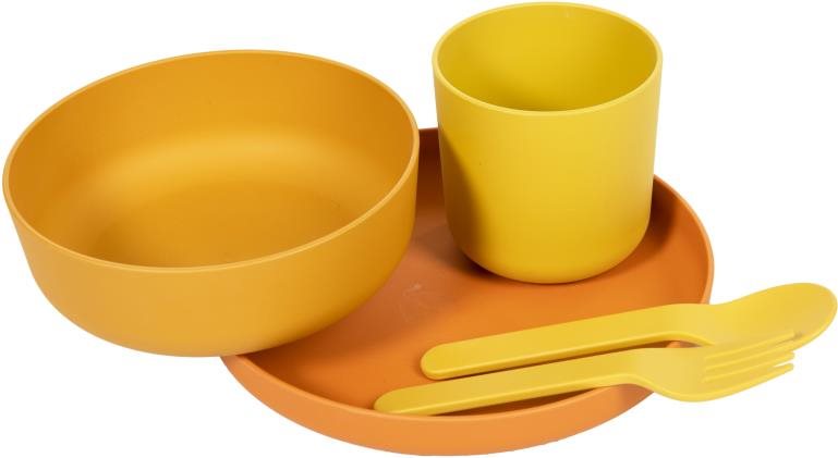 Bo Jungle Jedálenská súprava 5 ks CPLA Ochre Jedálenská súprava
