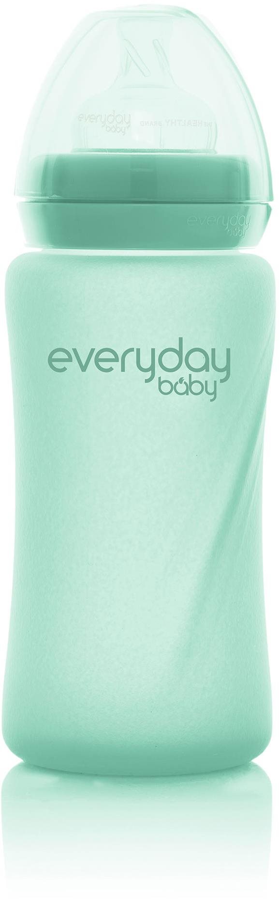 Everyday Baby fľaša sklo 240 ml Mint Green Dojčenská fľaša