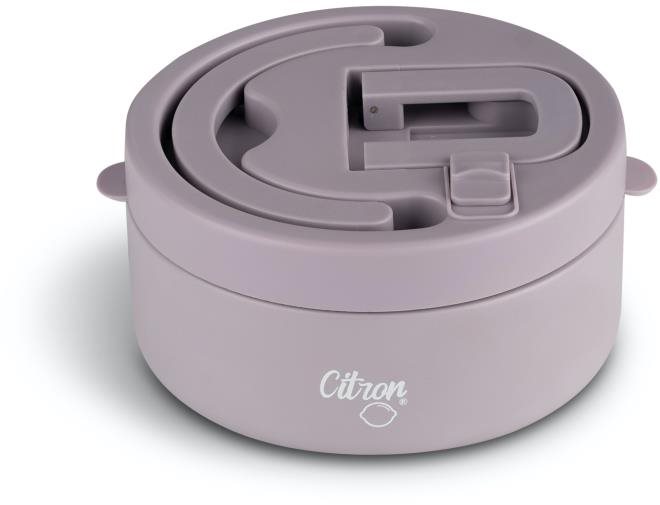 Citrón Nerezová nádoba na jedlo 400 ml – Purple Detská termoska