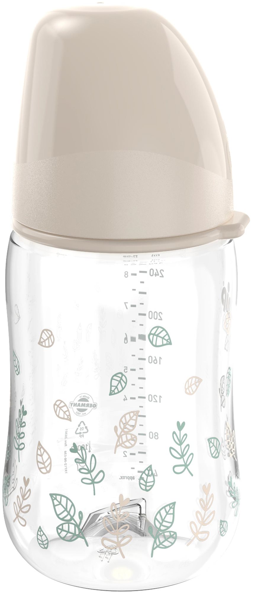 Nip Cherry Green fľaša široká 260 ml dievča Dojčenská fľaša
