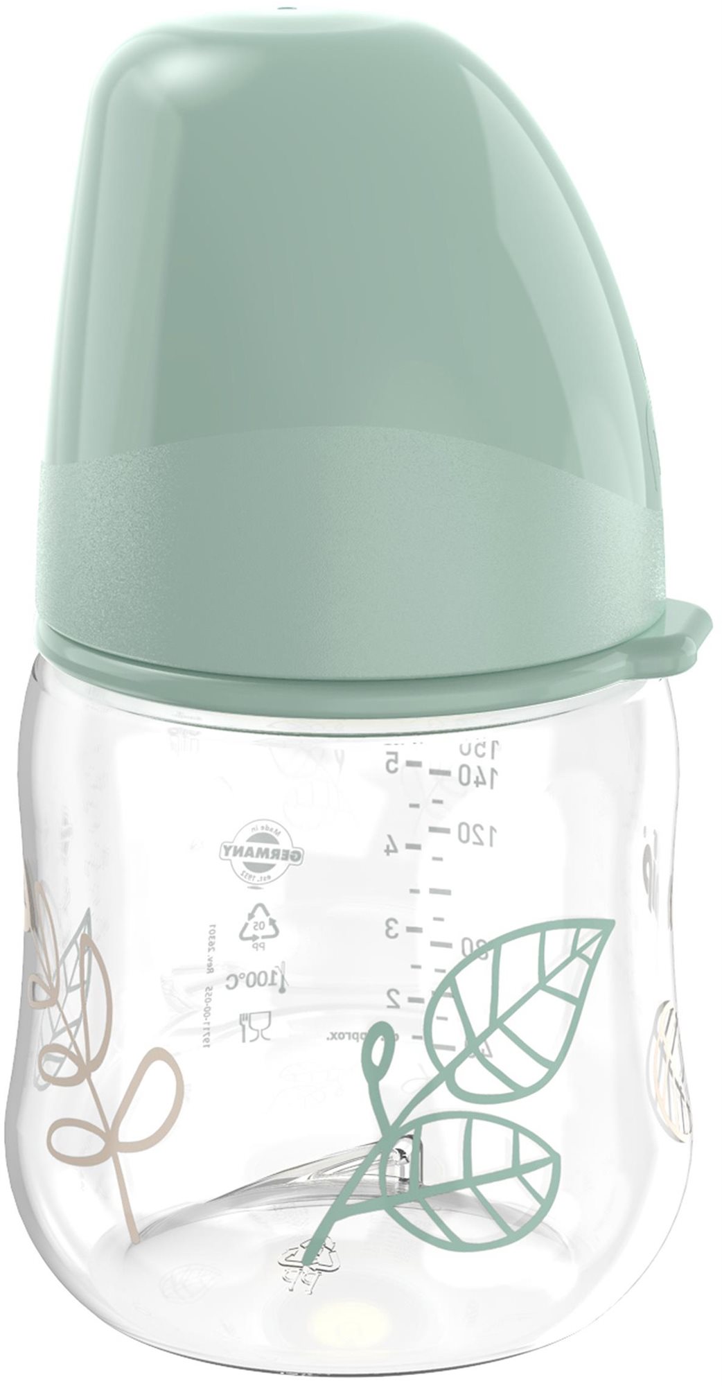 Nip Cherry Green fľaša široká 150 ml chlapec Dojčenská fľaša