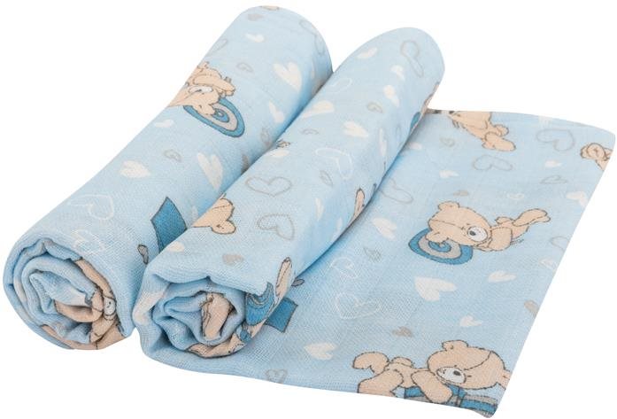 Bomimi Osuška Tetra Premium 140 g/m2 medvedík modrá, 2 ks Detská...