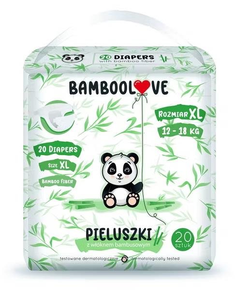 Bamboolove Bambusové plienky veľ. XL (20 ks) Jednorazové plienky