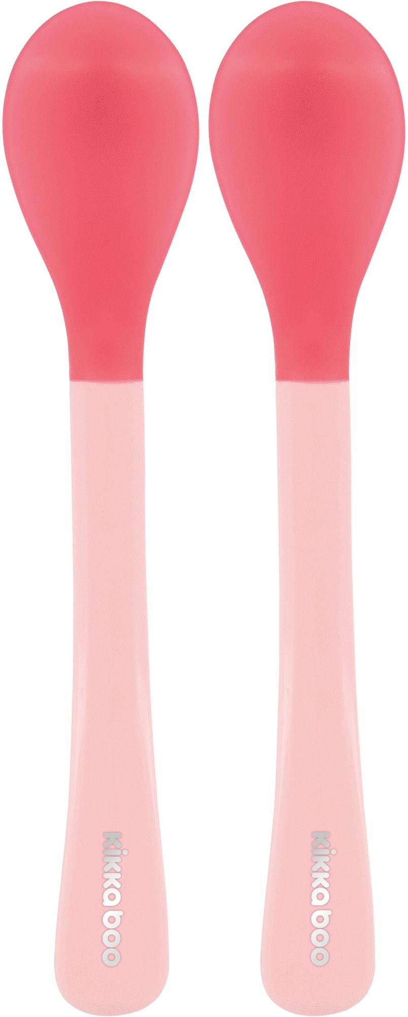 KikkaBoo Lyžičky s tepelným senzorom Pink 2 ks Detská lyžica