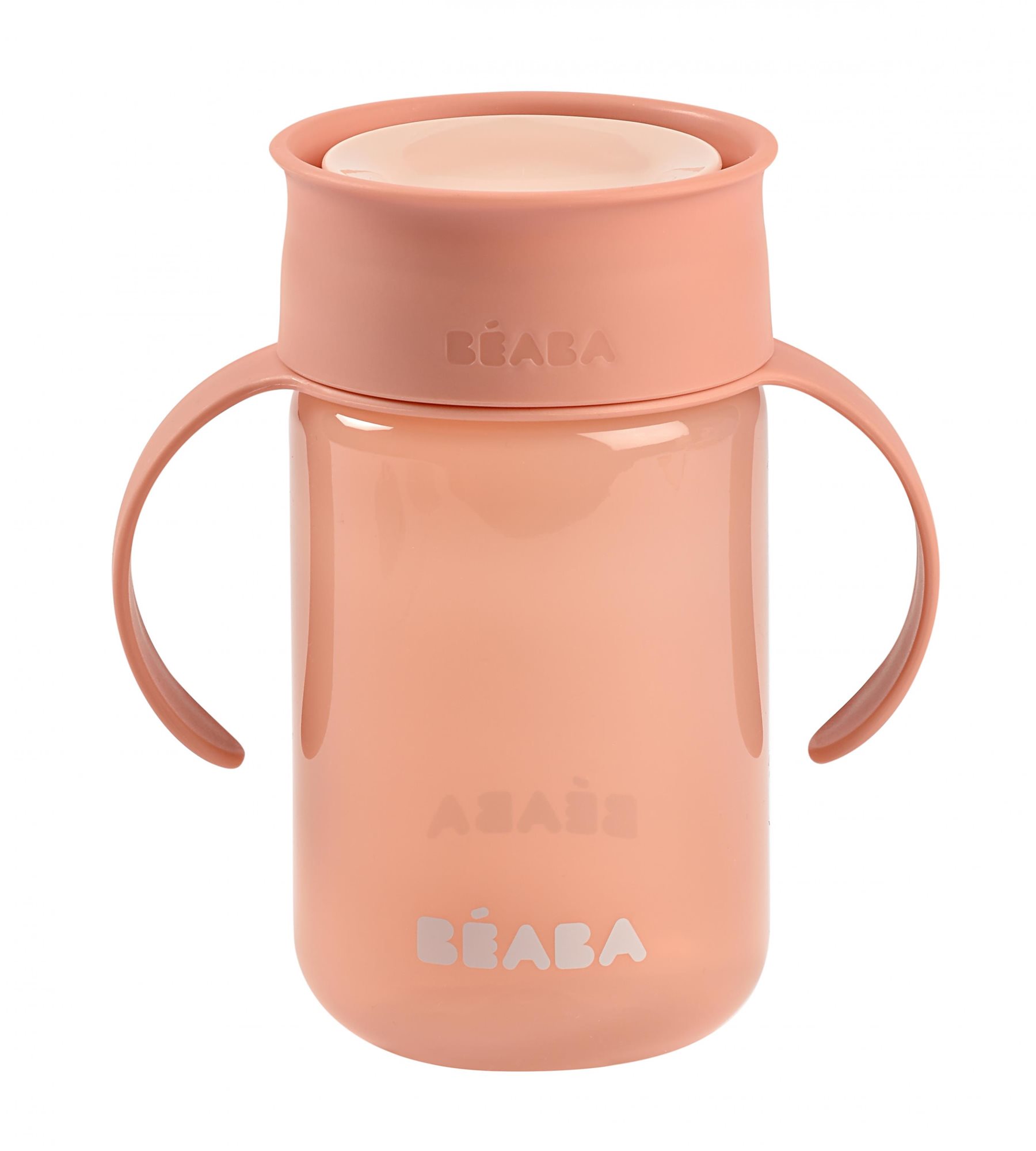 Beaba 360° Tanulópohár, rózsaszín, 340 ml Tanulópohár