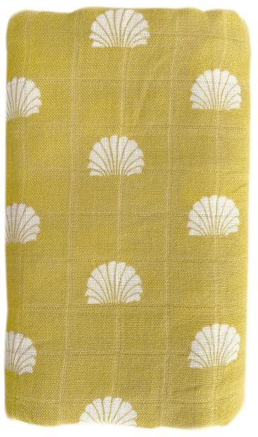 OB Designs Mušelínová plienka Shell Print – Pear Látkové plienky