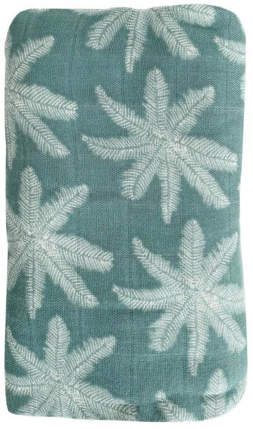 OB Designs Mušelínová plienka Palm Print – Ocean Látkové plienky