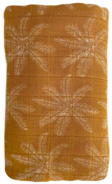 OB Designs Mušelínová plienka Palm Print – Ginger Látkové plienky