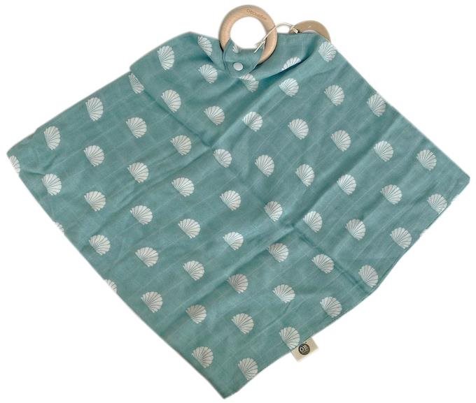 OB Designs Shell Print 40 x 40 cm - Ocean Mosható pelenka
