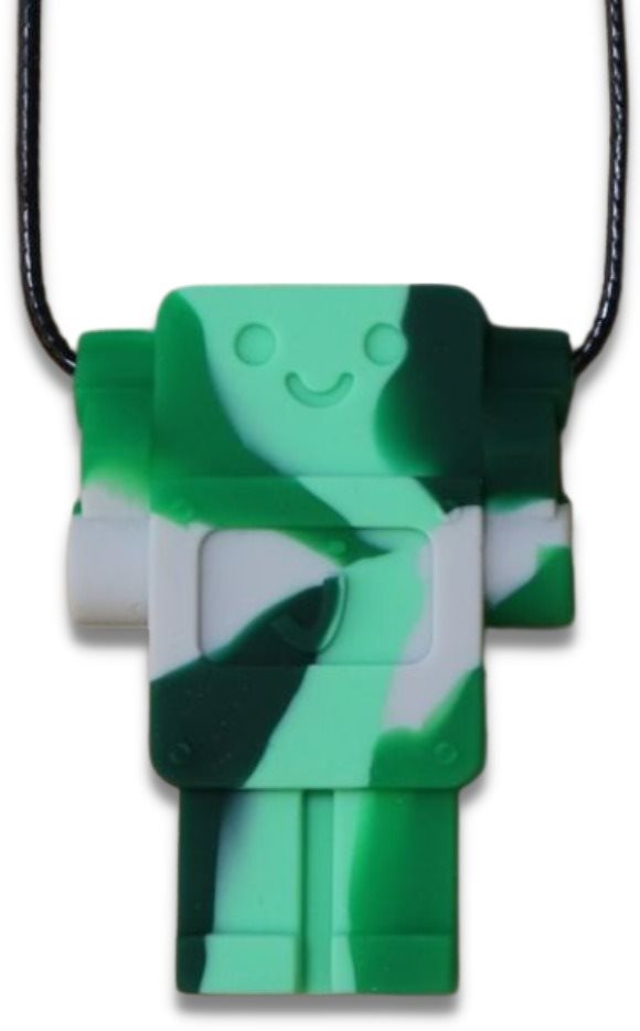 Jellystone Designs Upokojujúci prívesok Robot maskáčový Náhrdelník