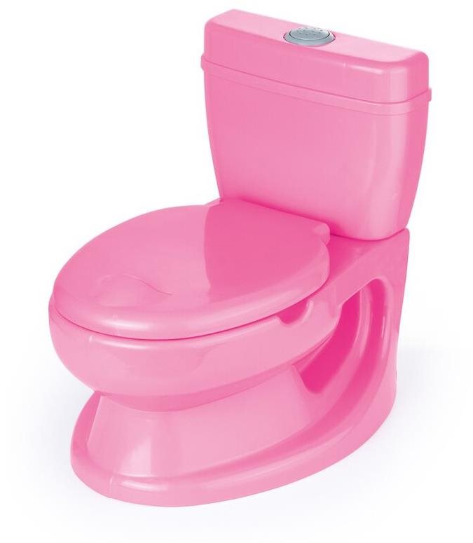 Siva WC nočník Potty, ružový Nočník