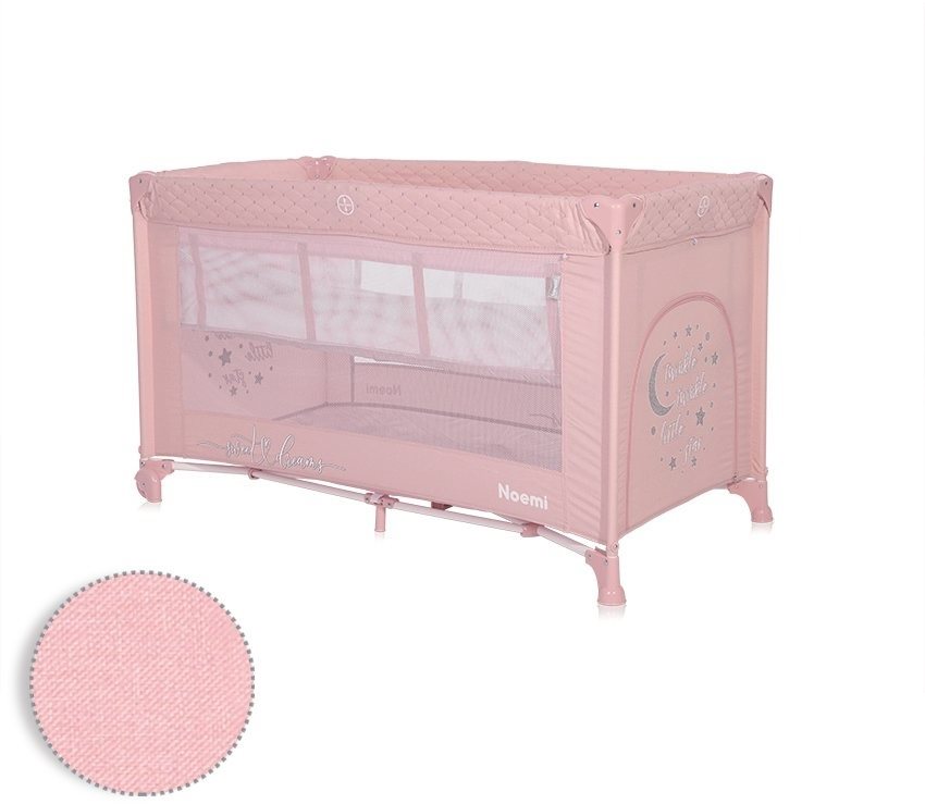 Lorelli Cestovná postieľka a ohrádka 2v1 noemi mellow rose star...