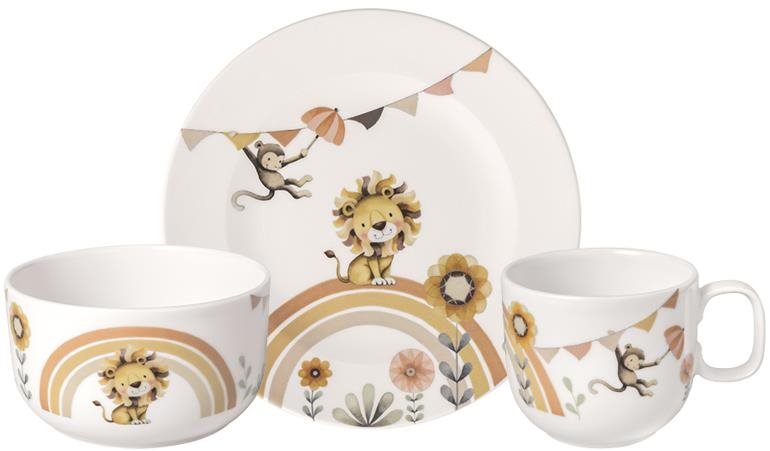 VILLEROY & BOCH Dětská jídelní porcelánová sada ROAR LIKE A LION, 3...