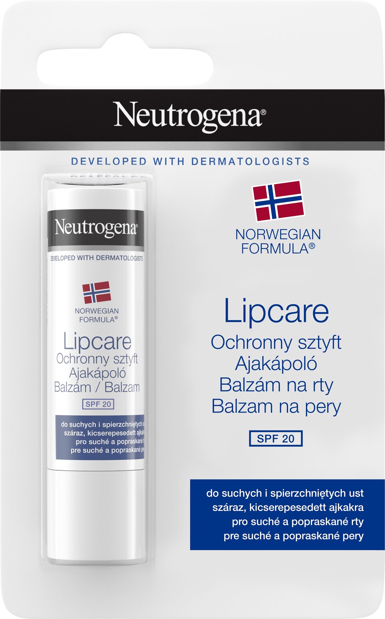 NEUTROGENA Tyčinka na suché pery SPF 20 4,8 g Balzam na pery