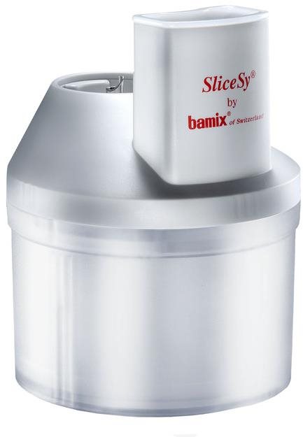 Bamix SliceSy Multifunkčný krájač svetlosivý Nadstavec