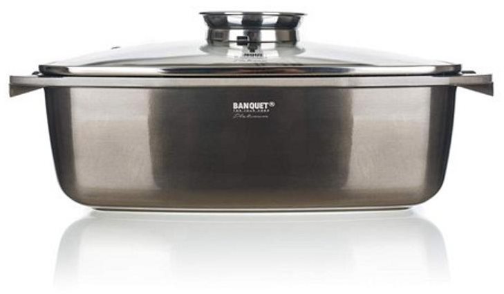 BANQUET METALLIC PLATINUM 39x22x16.5cm Pekáč