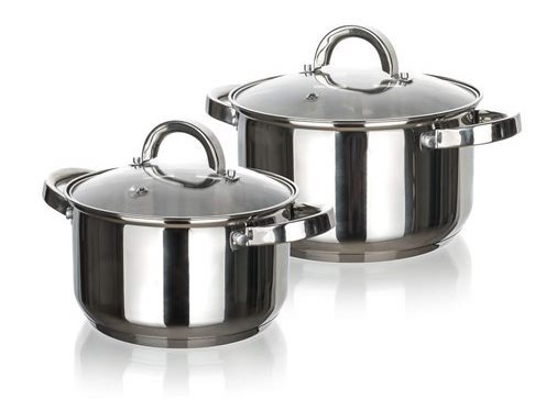 BANQUET SWING Big Kochgeschirr-Set aus Edelstahl - 4-teilig Topfset