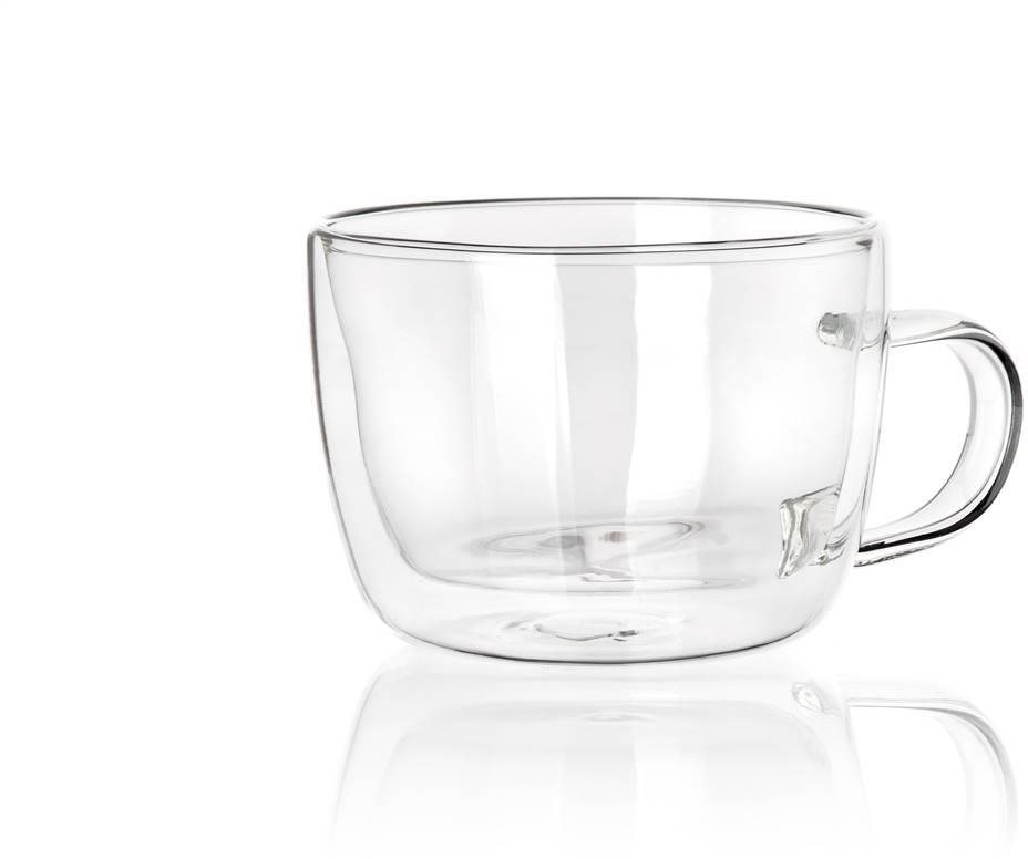 BANQUET DOBLO Cappuccino 310 ml Doppelwandiger Glasbecher Glas