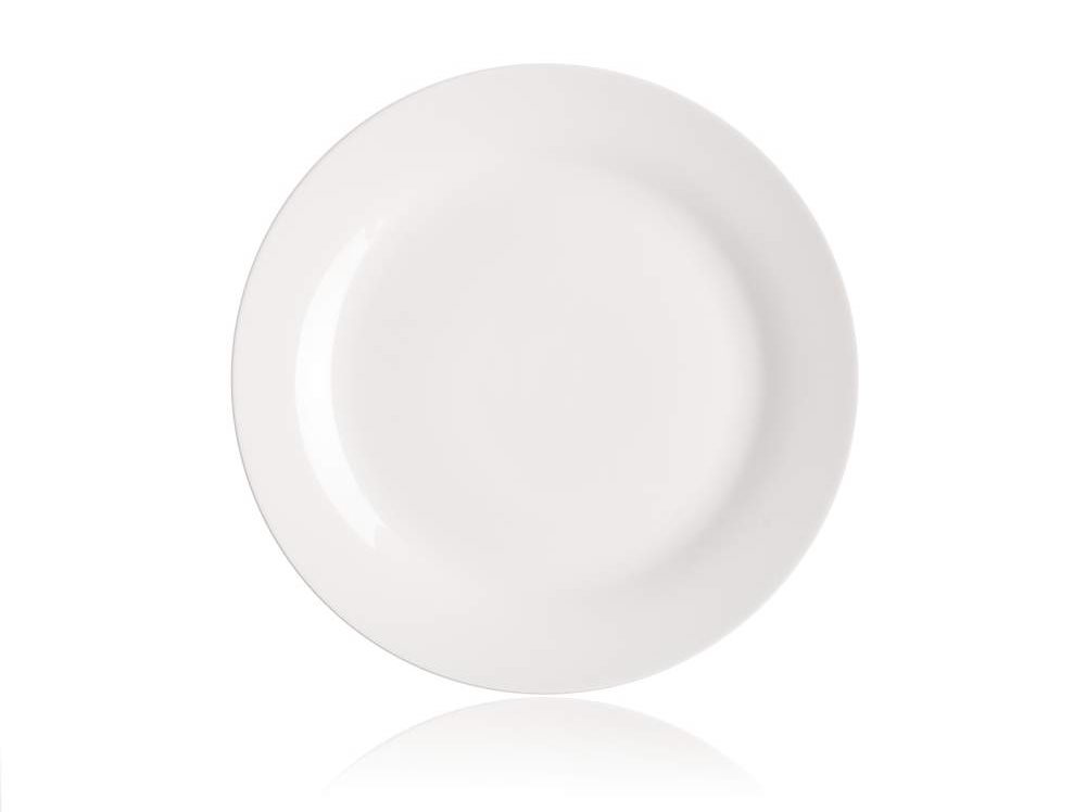 Sada plytkých porcelánových tanierov BASIC nedekorované 26,5 cm, 6...