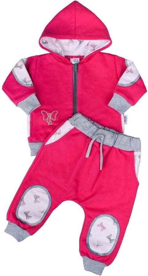 Kojenecká souprava Mašlička malinová velikost: 86 (12-18m) Set...
