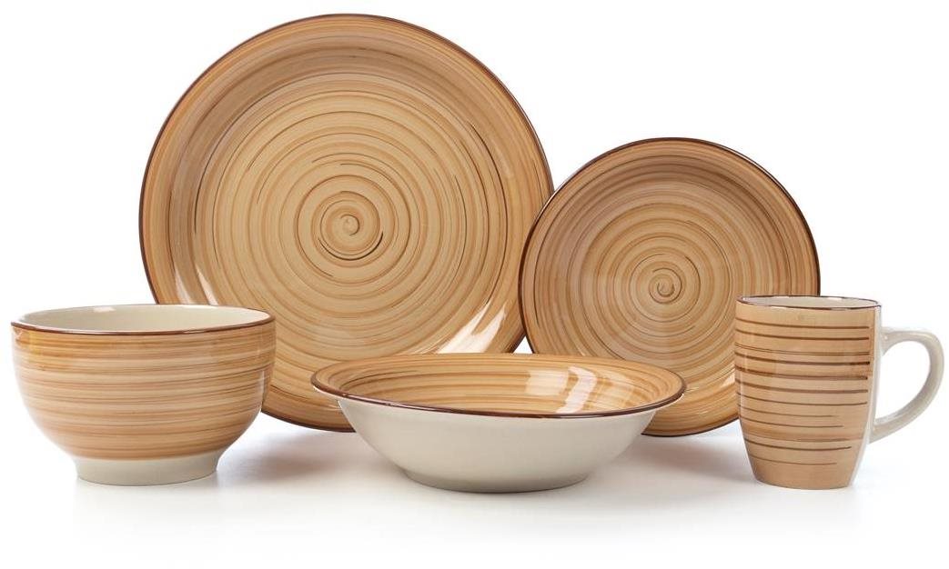 BANQUET SPIRAL, BROWN, 30 db Étkészlet