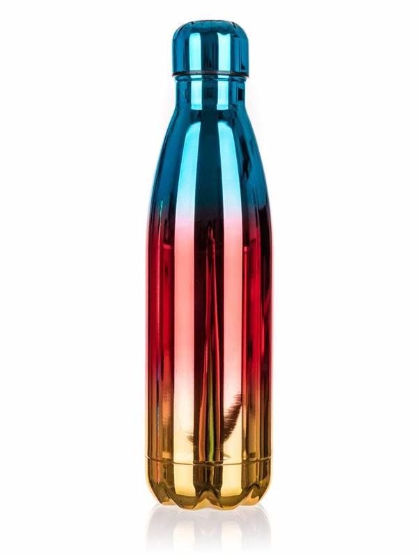 BANQUET FLAMENCO Thermo palack, 500 ml, szivárvány kék Kulacs
