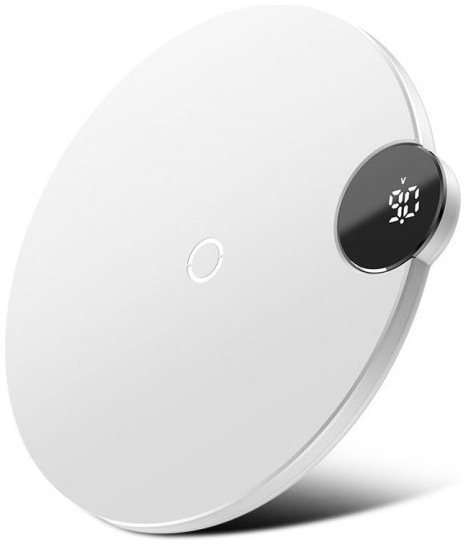 Baseus Digtal LED Display Wireless Charger White Wireless Charger