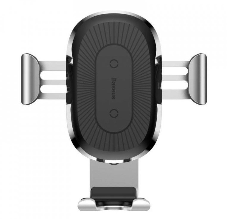 Baseus Wireless Charger Gravity Car Mount Silver Wireless Charger