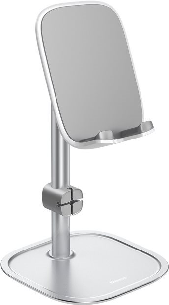 Baseus Literary Youth Desktop Phone Holder Bracket, Silver Phone...