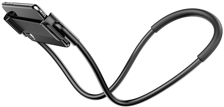 Baseus Neck-Mounted Lazy Bracket, Black Phone Holder