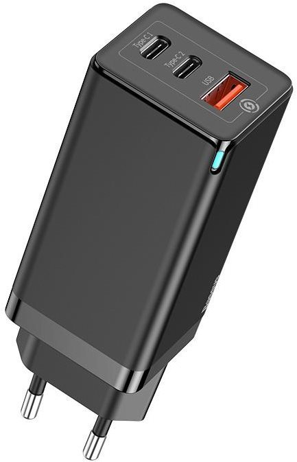 Baseus GaN Quick Travel Charger 65W Black AC Adapter
