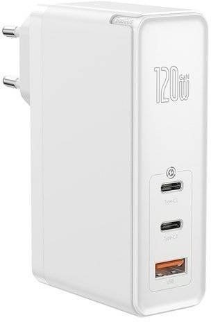 Baseus GaN Mini Quick Charger 120W White AC Adapter