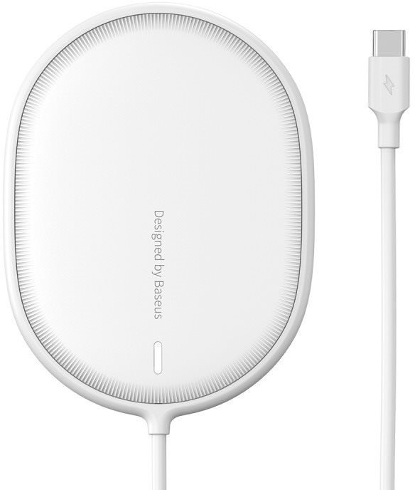 Baseus Light Magnetic Wireless Charger for iPhone 12 Series White...