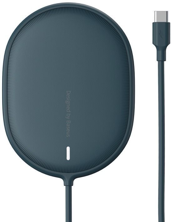 Baseus Light Magnetic Wireless Charger for iPhone 12 Series Blue...