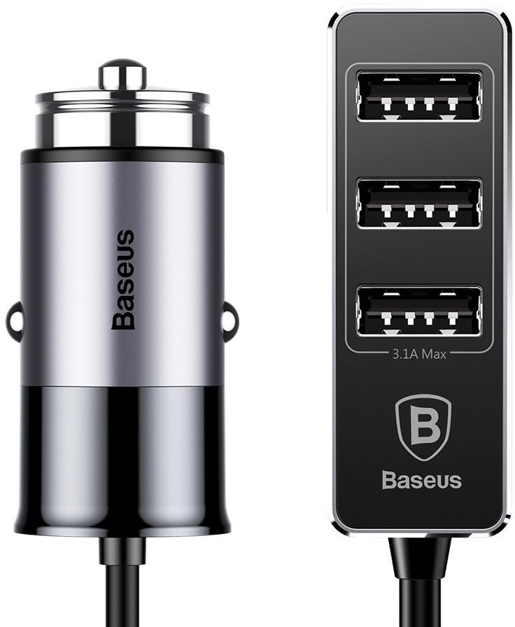 Baseus Enjoy Together 4x USB Patulous Car Charger 5.5A Dark Grey...