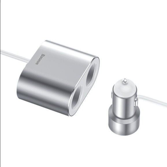 Baseus High Efficiency One to Two Cigarette Lighter + Car Charger...