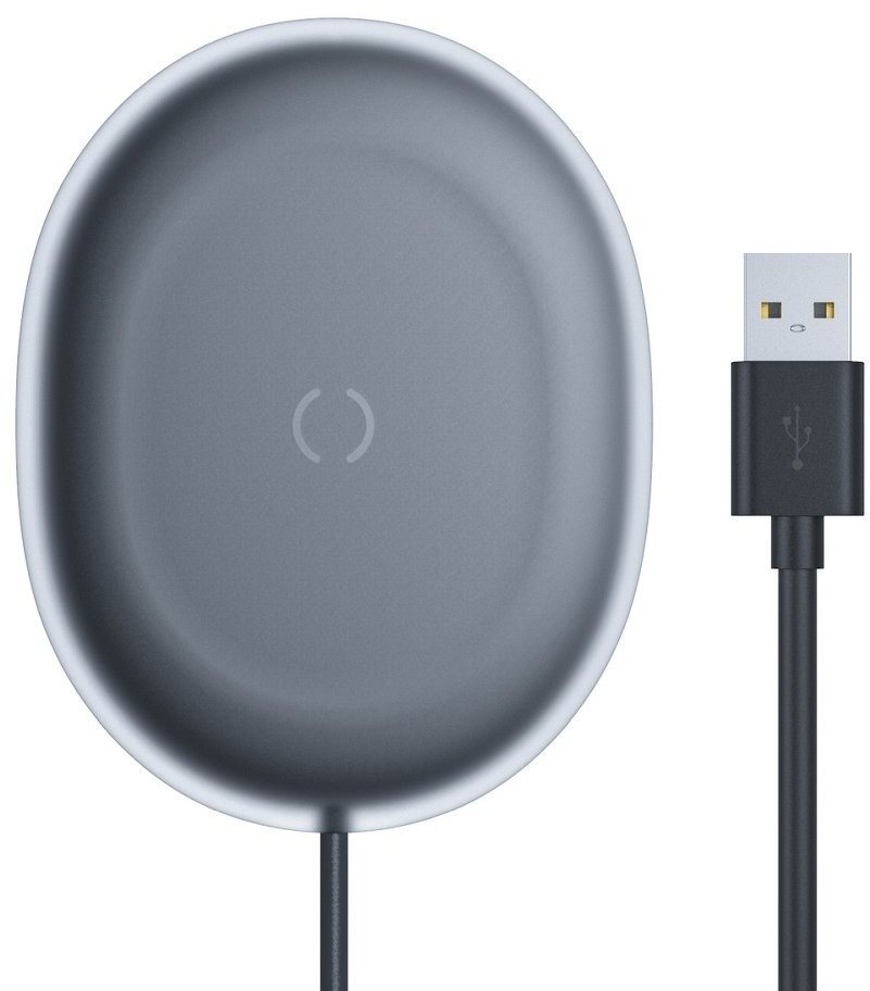 Baseus Jelly Wireless Charger 15W Schwarz Kabelloses Ladegerät