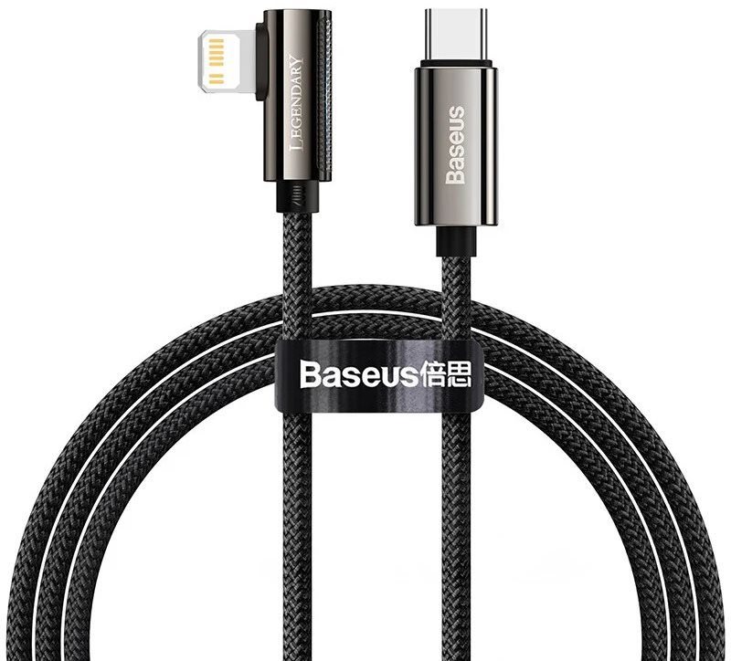Baseus Elbow Fast Charging Data Cable Type-C to iP PD 20W 2m Black...